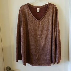 Faded Glory  Women's  V- neck Glitter Sweater